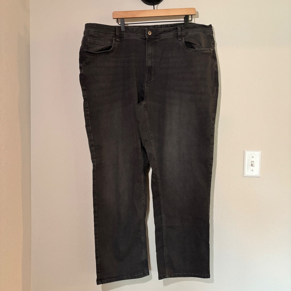 TPJ Jeans Athletic Fit 42x32 Repreve Stretch Dark Gray Denim Casual Modern Mens